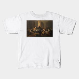 Inquisition Scene by Francisco Goya Kids T-Shirt